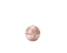 Load image into Gallery viewer, Coral colored frosted finish ball candle