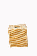 Load image into Gallery viewer, Tissue Box Cover SQ Rattan W/W Small