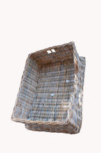 Load image into Gallery viewer, Large Dog Basket Thick Rattan Grey