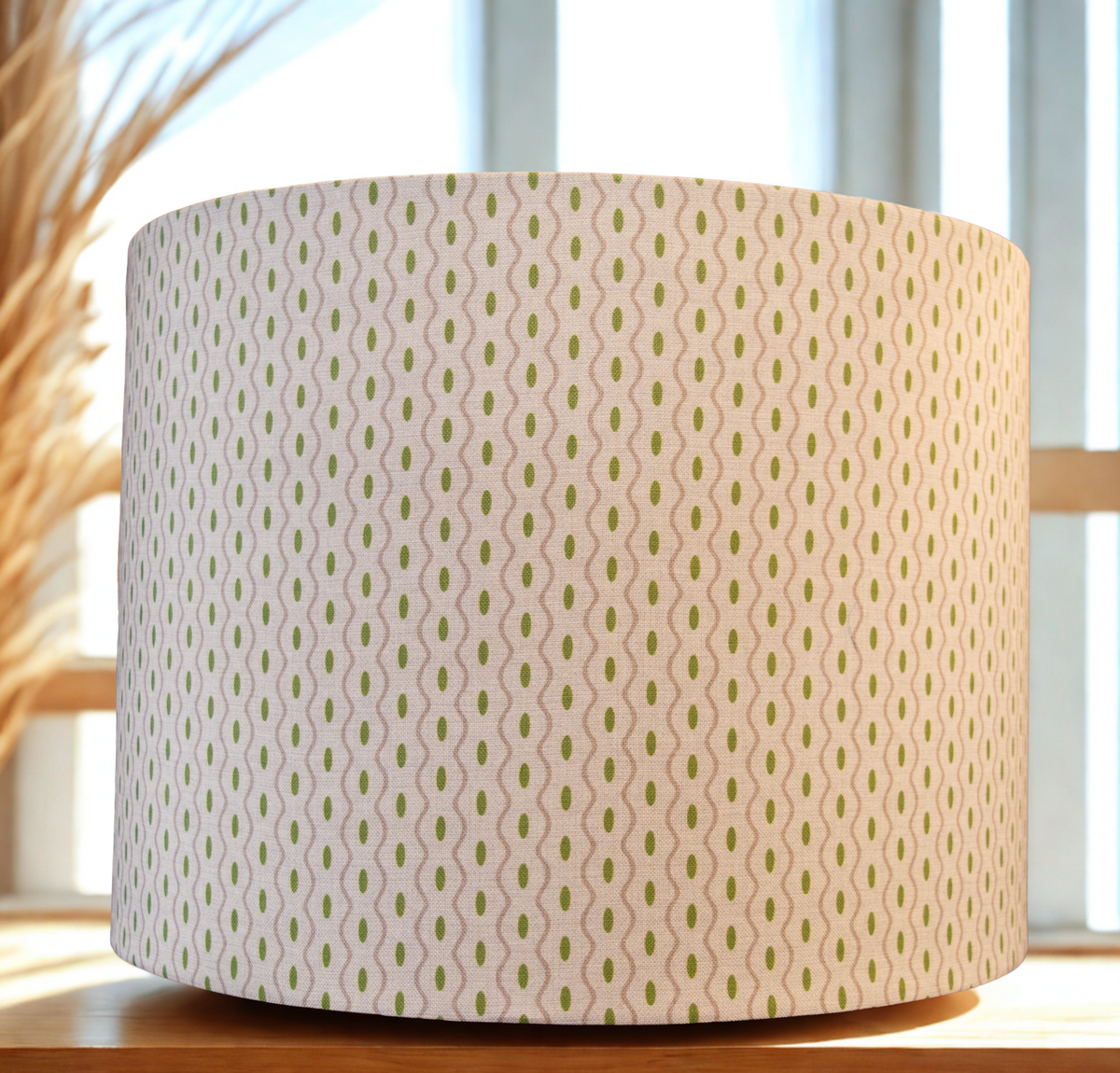 Aras Stripe Moss  Lampshade 40x30cm ( Shade only)