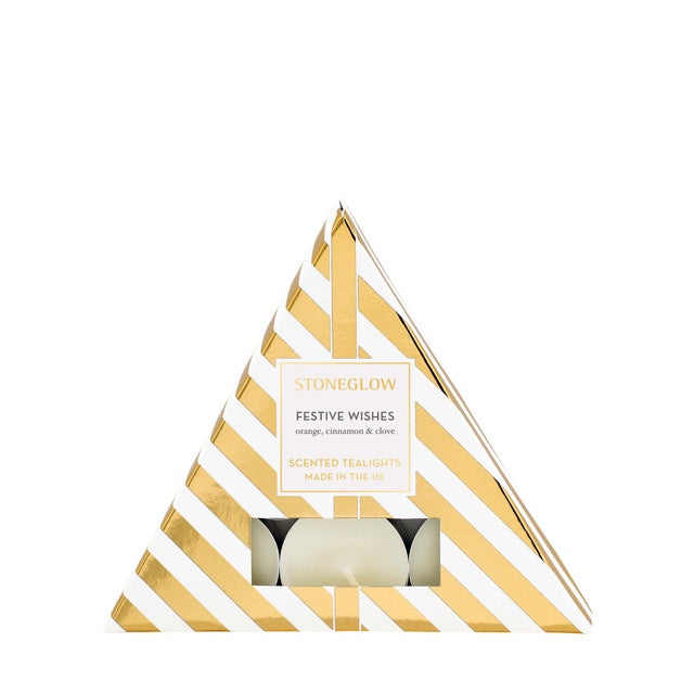 Stone Glow Triangular Tea Lights