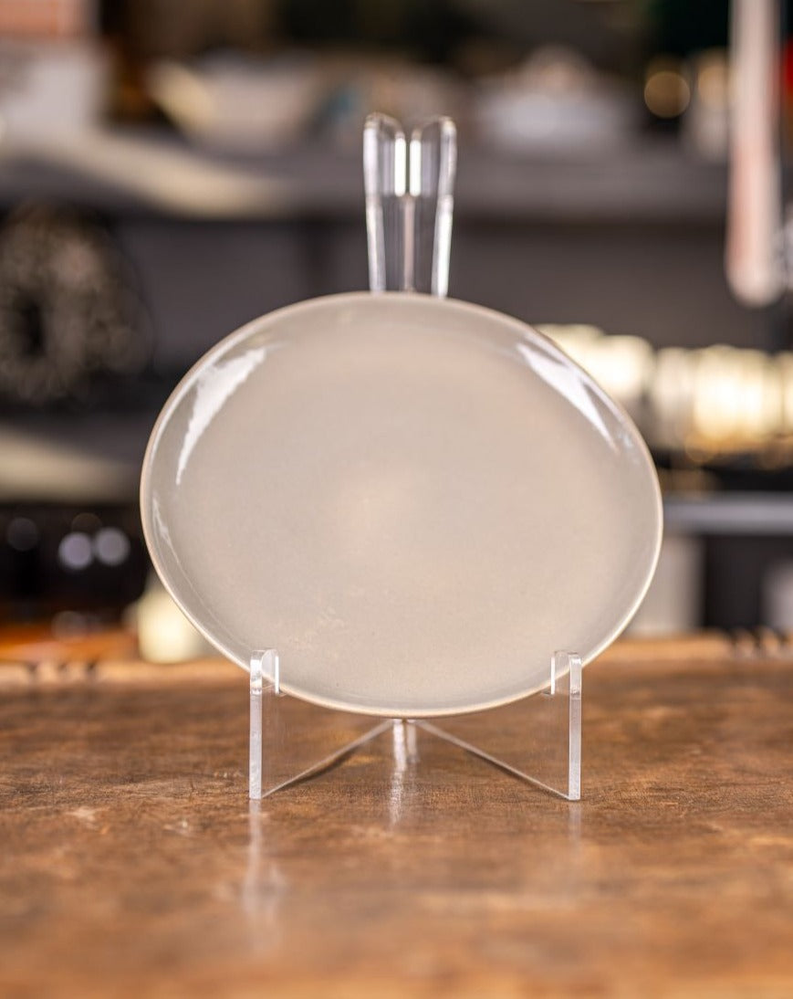 Bailey ceramic side plate - grey