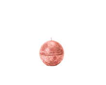 Load image into Gallery viewer, Watermelon colored frosted finish ball candle
