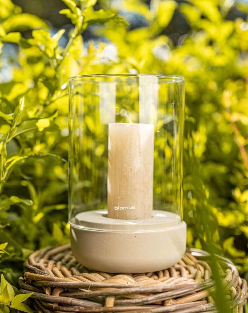 CALMA hurricane lamp by Blomus (medium and small)