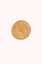 Load image into Gallery viewer, Rattan Coaster Round Whitewash
