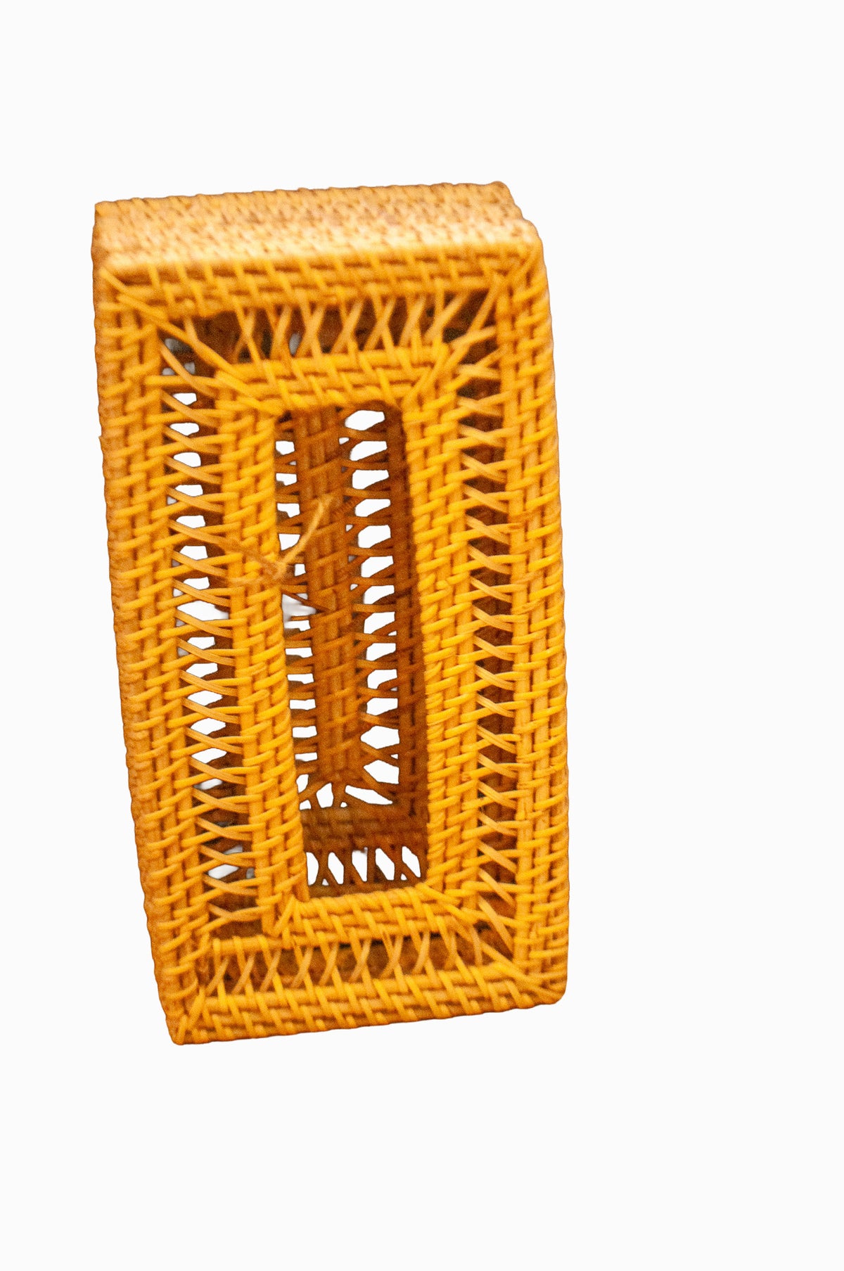 Fine Rattan Open Tissue Box Cover