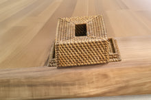 Load image into Gallery viewer, Tissue Box Antique Brown Rattan
