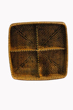 Load image into Gallery viewer, Tea Caddy Basket Rattan SQ Antique
