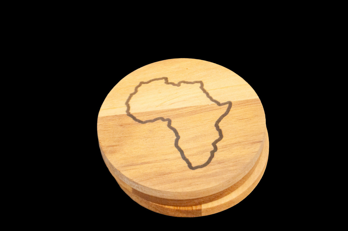 Wooden African Coaster