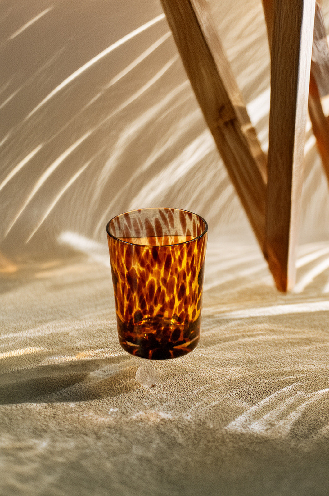 Drinking Glass Tortoise Shell