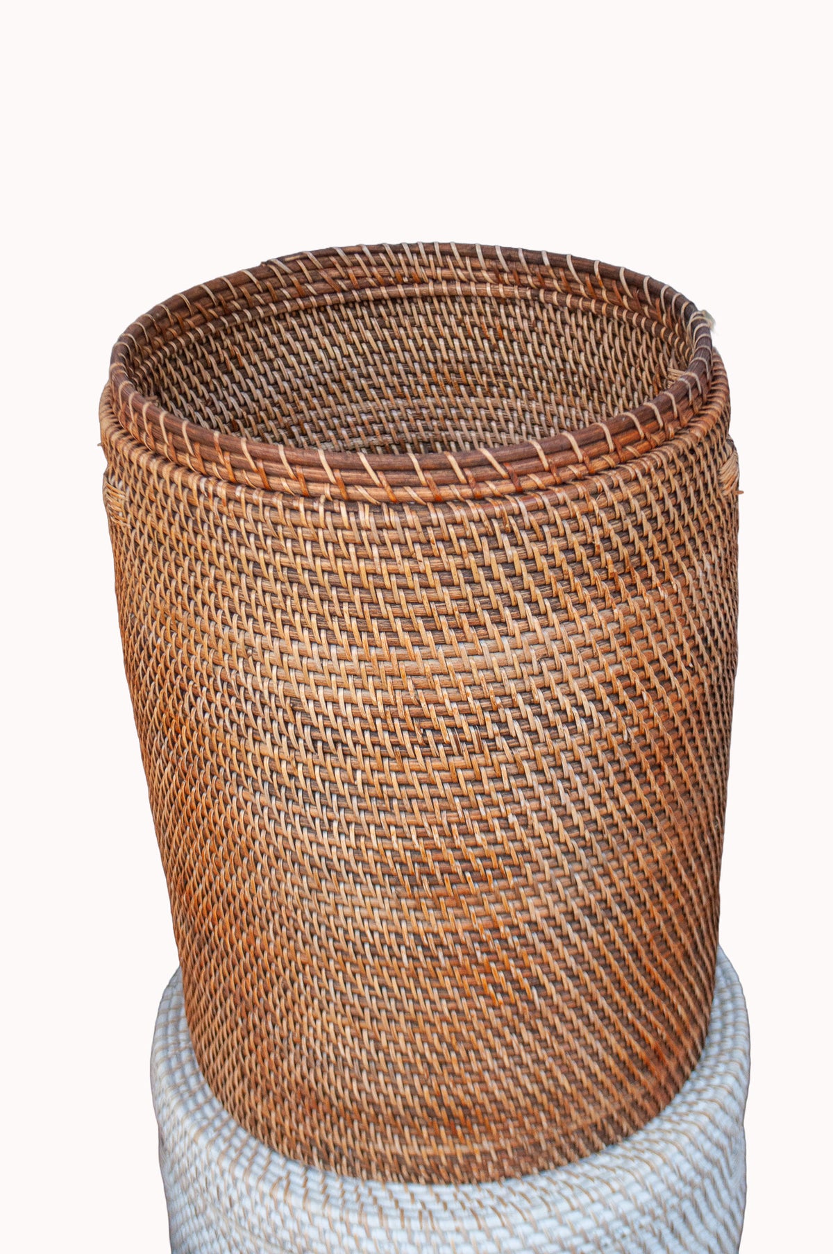 Rattan Cylinder Laundry Basket