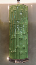 Load image into Gallery viewer, Glossy Jade Bamboo Lamp Base (Base only)
