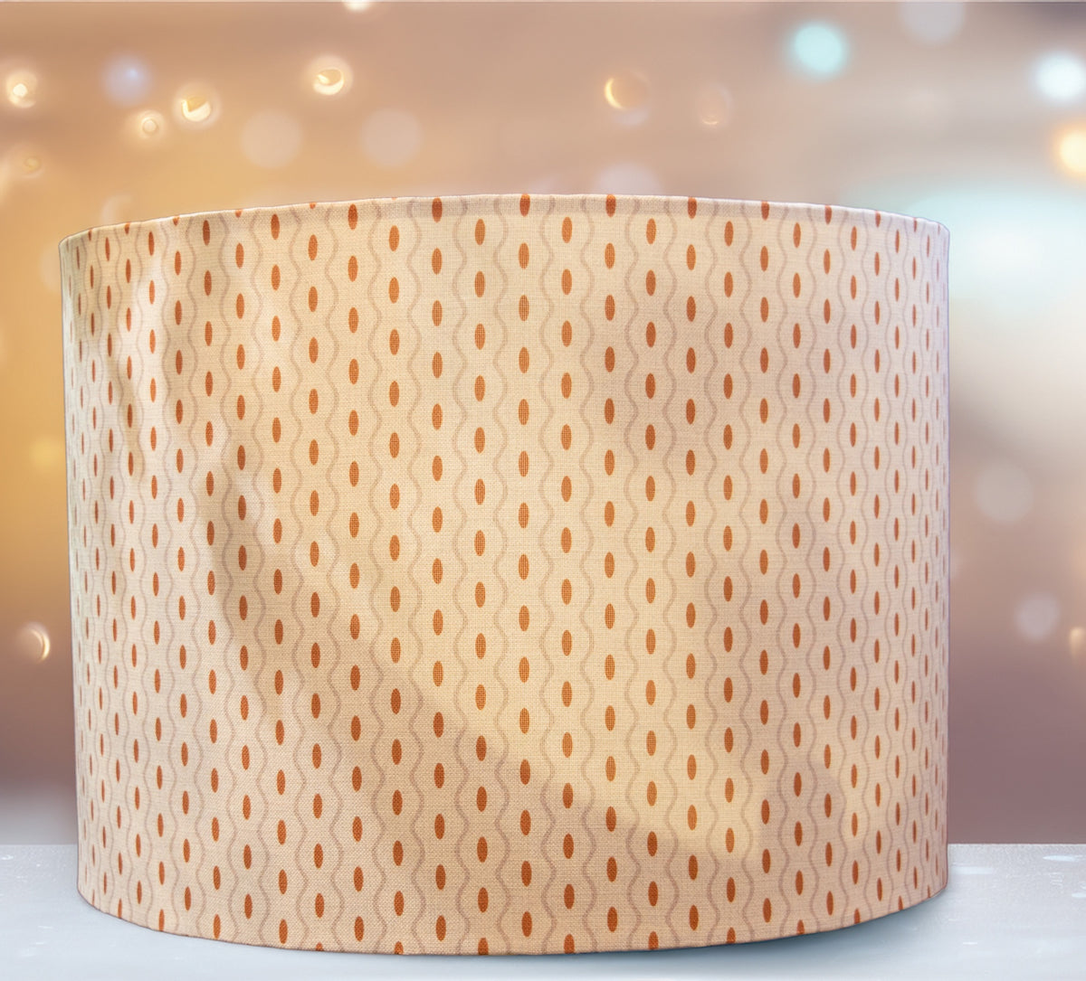 Amber Stripe with Spots Lampshade (Lampshade only)