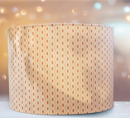 Amber Stripe with Spots Lampshade (Lampshade only)