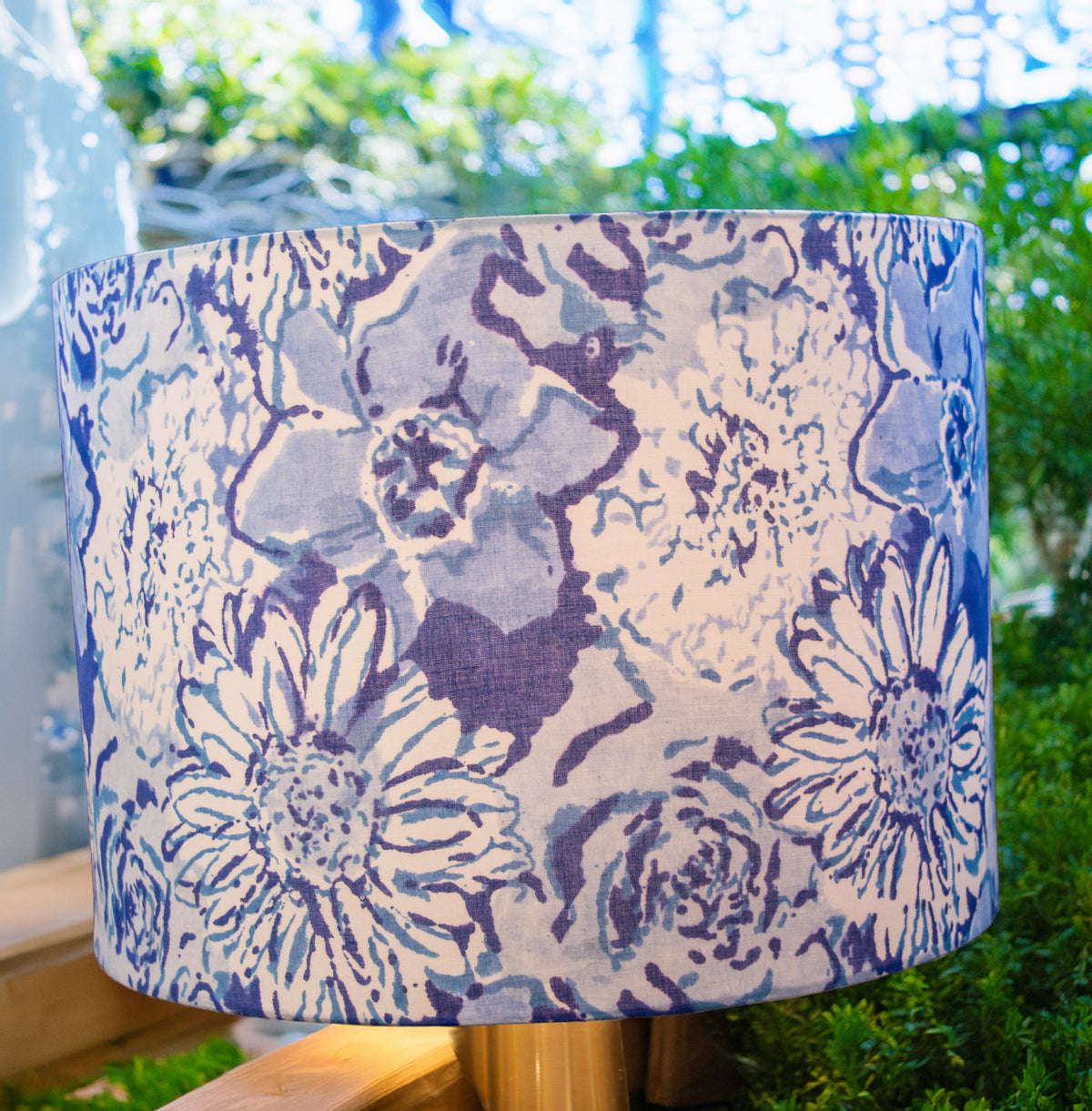 Light Blue  Medium Lampshade (Lampshade only)