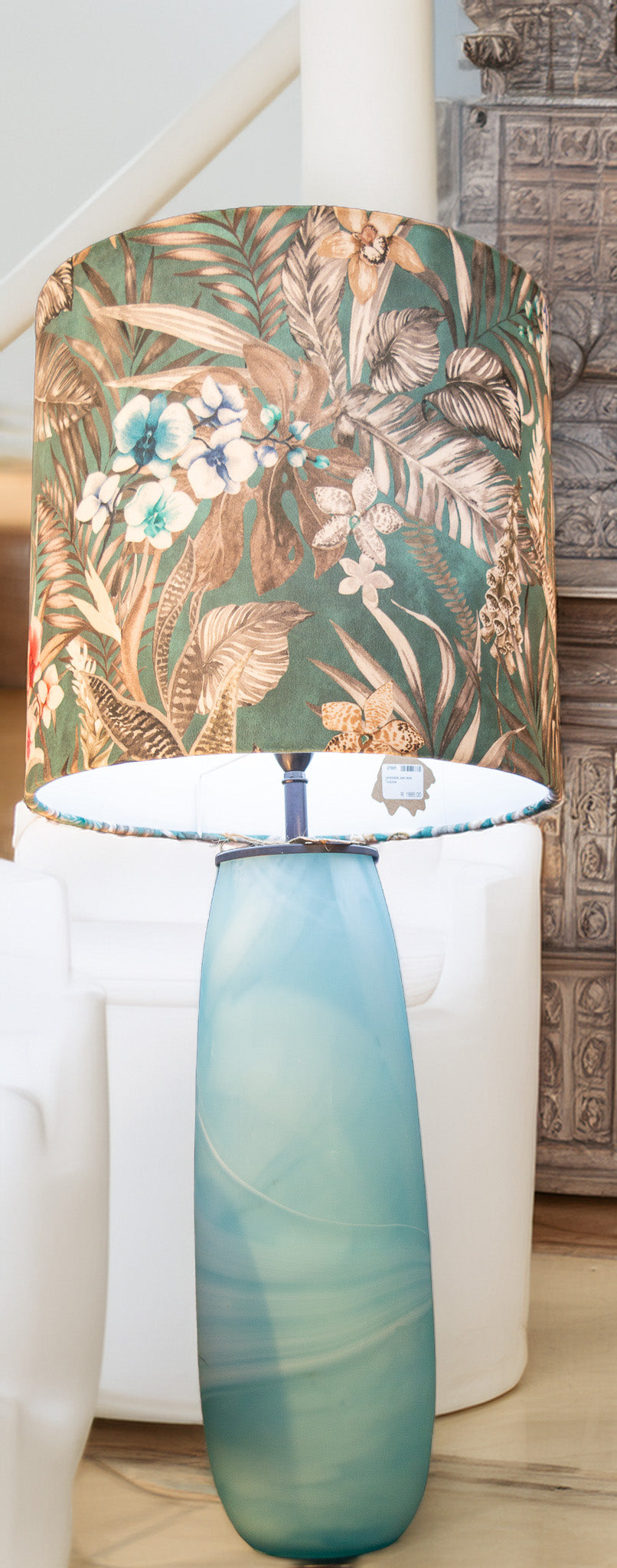 Jade velvet Turquoise Lampshade (Lampshade only)