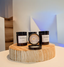 Load image into Gallery viewer, Nature Candle with Brown Glass 150g
