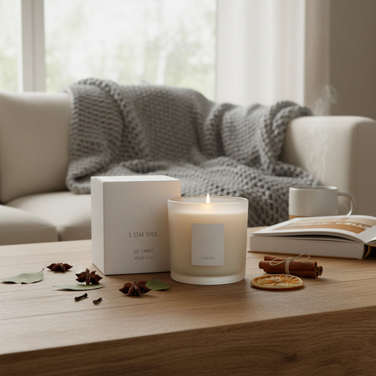 Wick Fragrances XXL Glass Candle 400gr