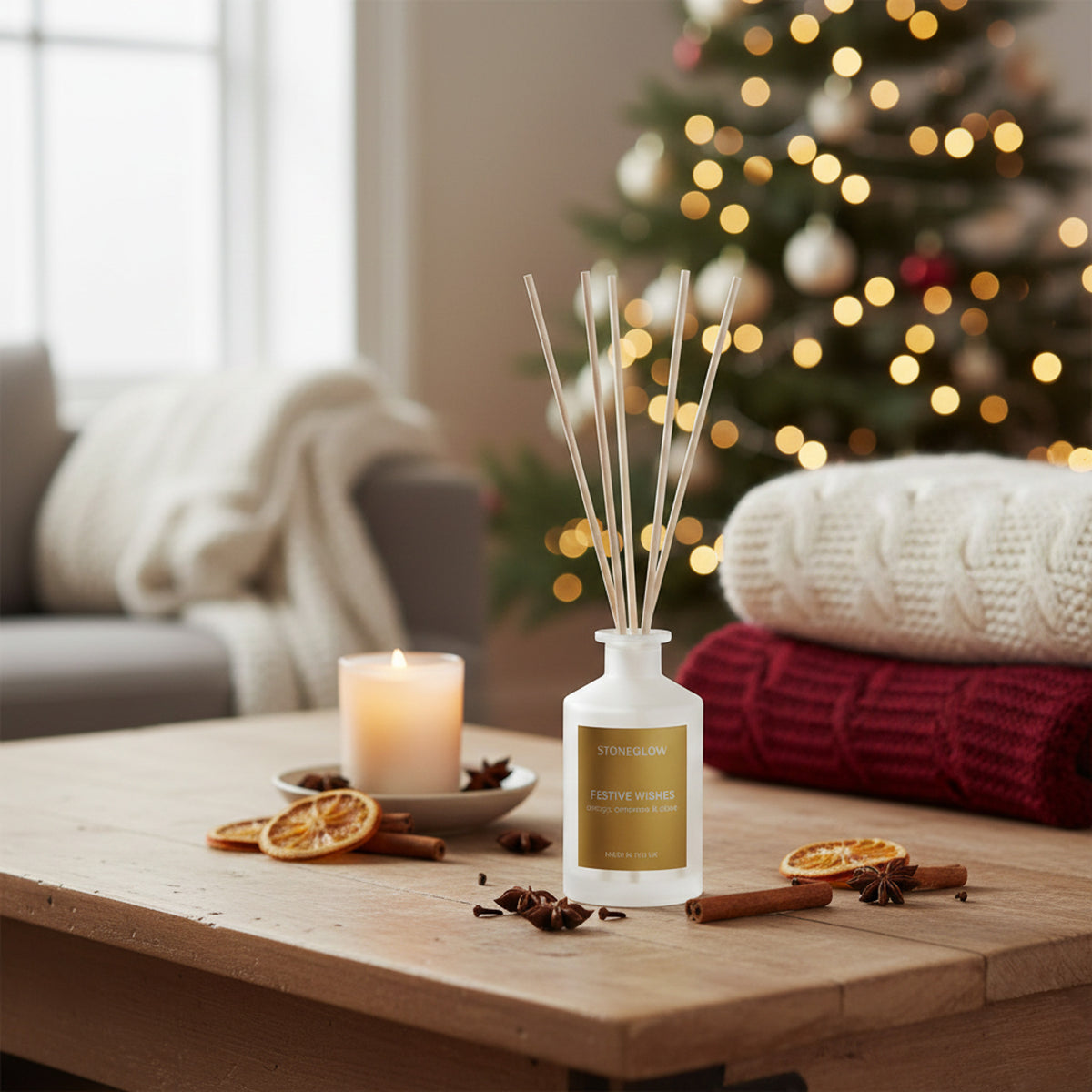 Stone Glow Xmas Diffuser 100ml 8 weeks