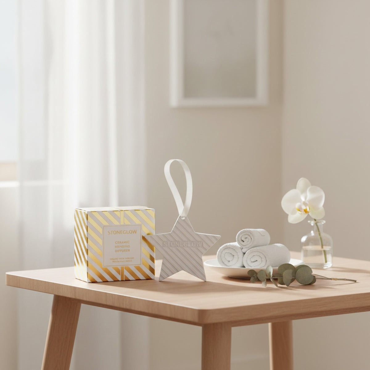 Stone Glow Ceramic Hanging Diffuser Star Unscented