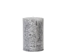 Load image into Gallery viewer, Charcoal colored frosted finish pillar Candle 10x15
