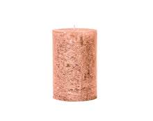 Load image into Gallery viewer, Ox blood colored frosted finish pillar candle 10x15
