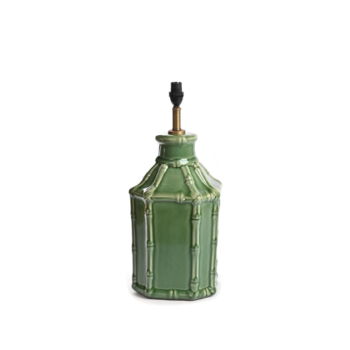 Lamp Base Ceramic Bamboo Style