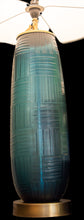 Load image into Gallery viewer, Lamp Base Glass Blue Ink (Base only)
