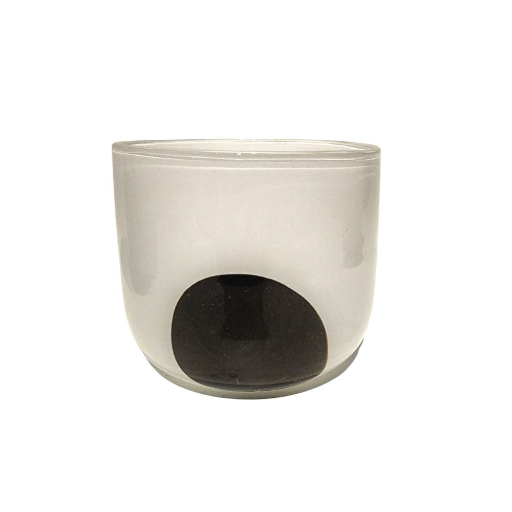 Black Dot Vase Candle